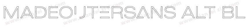 MADEOuterSans Alt Bl字体转换
